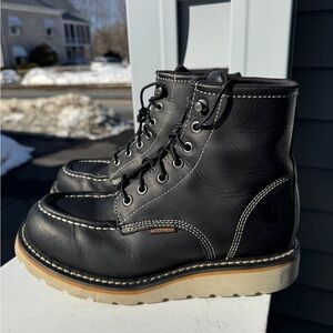 Carhartt Black Leather Women’s size 7.5 Wedge Boot